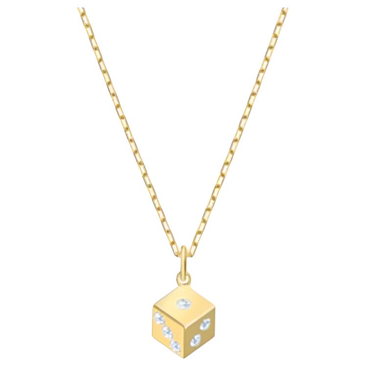 Swarovski Tarot Burvju Kauliņu Sakausējuma Kaklarota