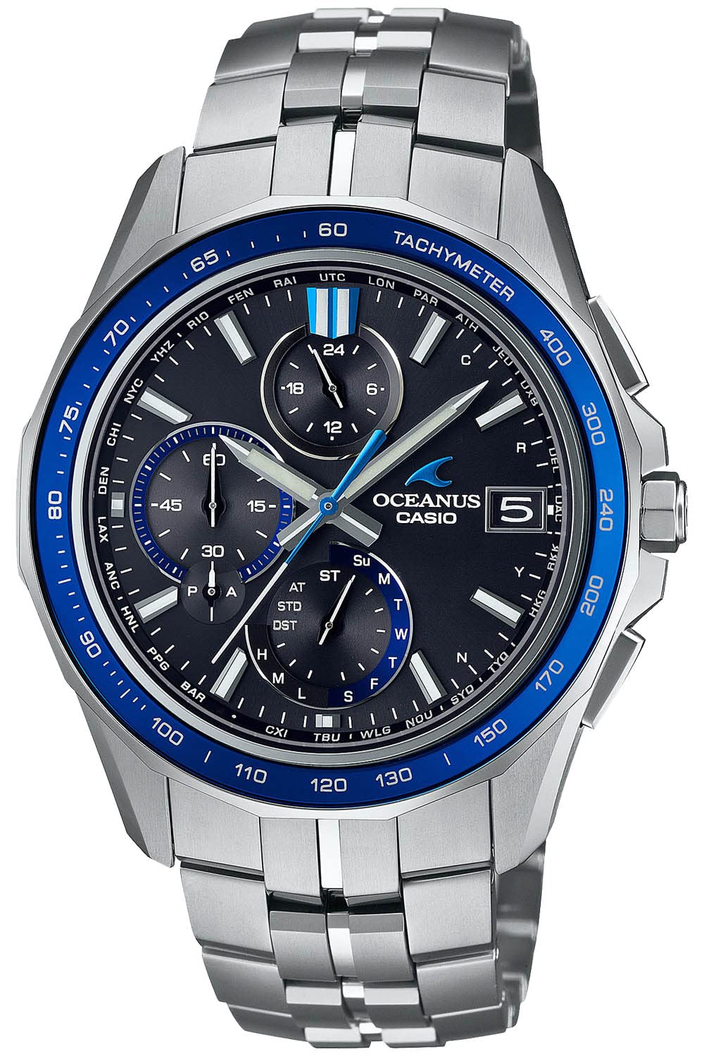 

Oceanus Bluetooth, оснащений радіоприймачем Solar Sapphire Glass Bezel Silver [Casio] [Manta] OCW-S7000-1AJF для чоловіків