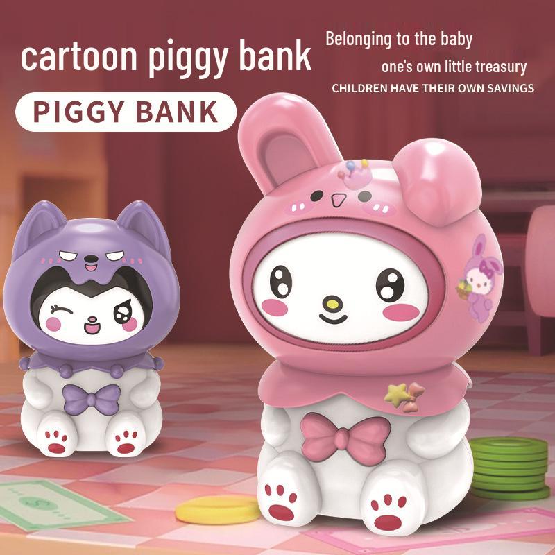 2026 Stylish DIY Piggy Bank with Stickers – Large Capacity Safe Box Toy for Kids