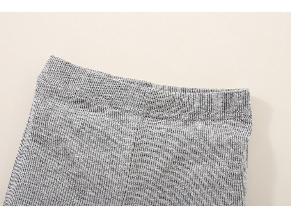 2024 Spring Cotton Lace Slim Fit Elastic Leggings for Baby Girls