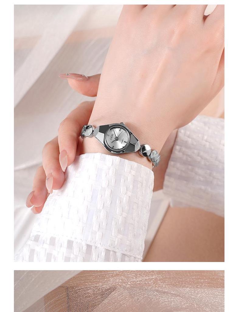Brățară Aliaj Gedi Ceas Quartz Stil Studențesc - Ceas de Damă Mic și Exquis