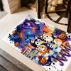 Halloween Friends Trick-or-treat Personalized Text Carpet Suitable for Study Room Foyer Playrooms Entryway Anti-slip Rug Anime Office Decor