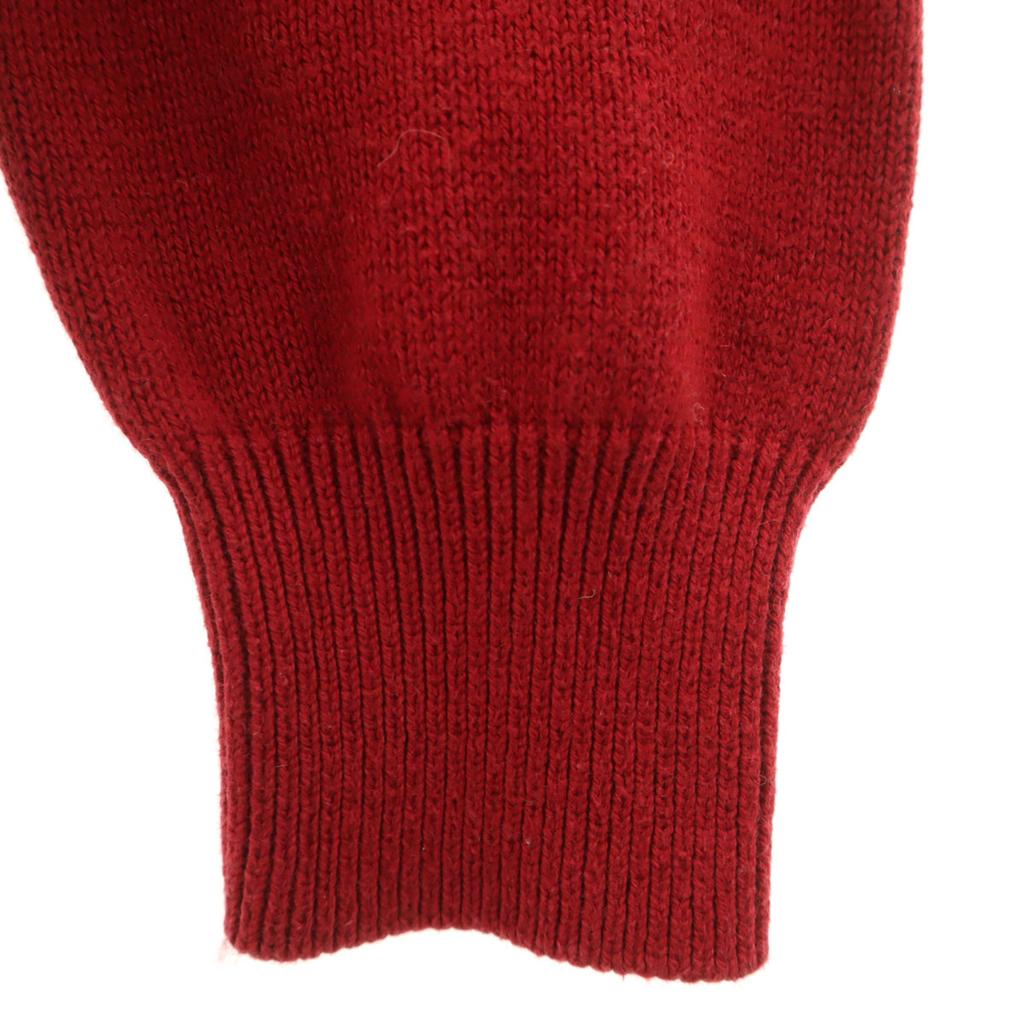 346 BROOKS BROTHERS Cashmere Blend Long sleeve Half zip knit S Red Men's Used
