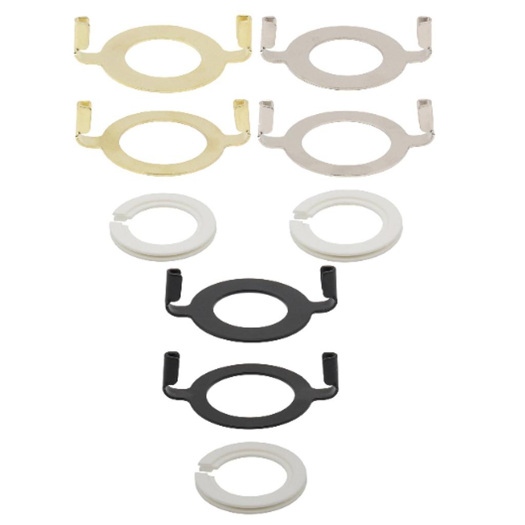 2Pcs E27 Socket Lamp Harp Saddle Base Repair Part Lighting Accessories Easily Install with 1 Piece E14 Lamp Shade Reducing Ring