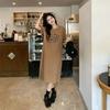 Cartoon Printed Dress Ins Summer Tide Brand Korean Version Chic Loose Long Knee Short-sleeved T-shirt Skirt Girls