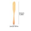 Phoebe Wood Butter Spreader Japanese Style Flat Thin Blade for Jam Cheese Toast Smooth Polished Handle Kitchen Gift Rustic 1