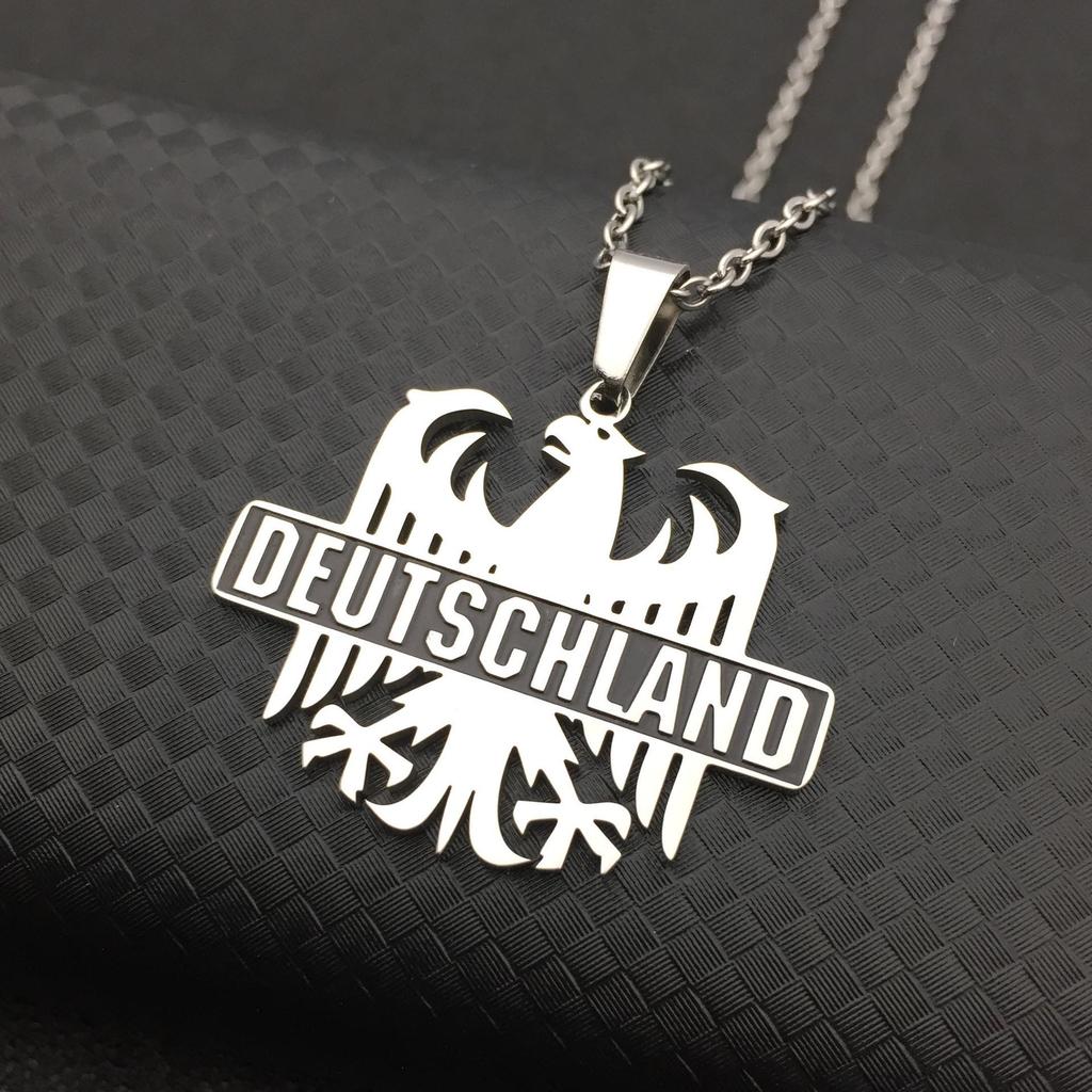 Stainless Steel German Eagle Necklace for Women - Simple and Stylish