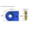 Ingenious-Aluminum Oil Cooler Kit 10AN Oil Filter Sandwich Adapter For Turbo T3 T4 Engine Plates
