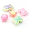10pcs/Lot AB Colors Acrylic Beads for Jewelry Making Candy Butterfly Tie Star Beads Loose Spacer Beads DIY Bracelet Keychains