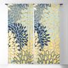 Wildflower Bouquet Botanical Floral Window Curtains for Dining Area Living Room Modern Curtain for Living Room