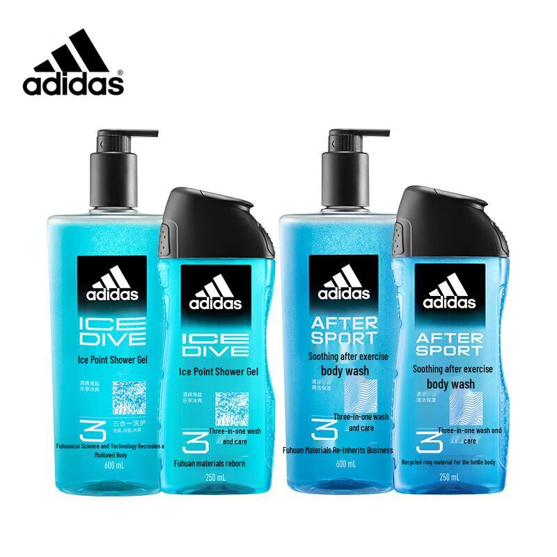 Adidas Men s 3-in-1 Body Wash, Shampoo & Facial Cleanser