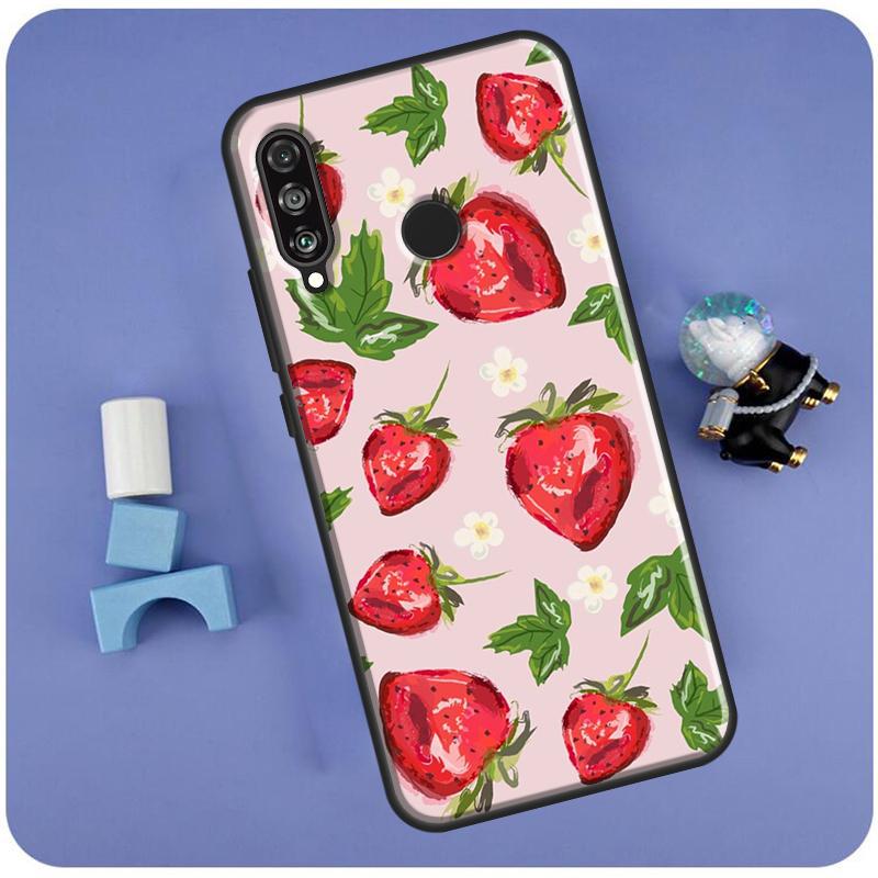 

Strawberry For Huawei Nova Y60 Y61 Y70 Y72 Y73 Y90 Y91 12i 11i 3i 7i 8i 9 10 SE P20 P40 P30 Lite Case Huawei Nova 10