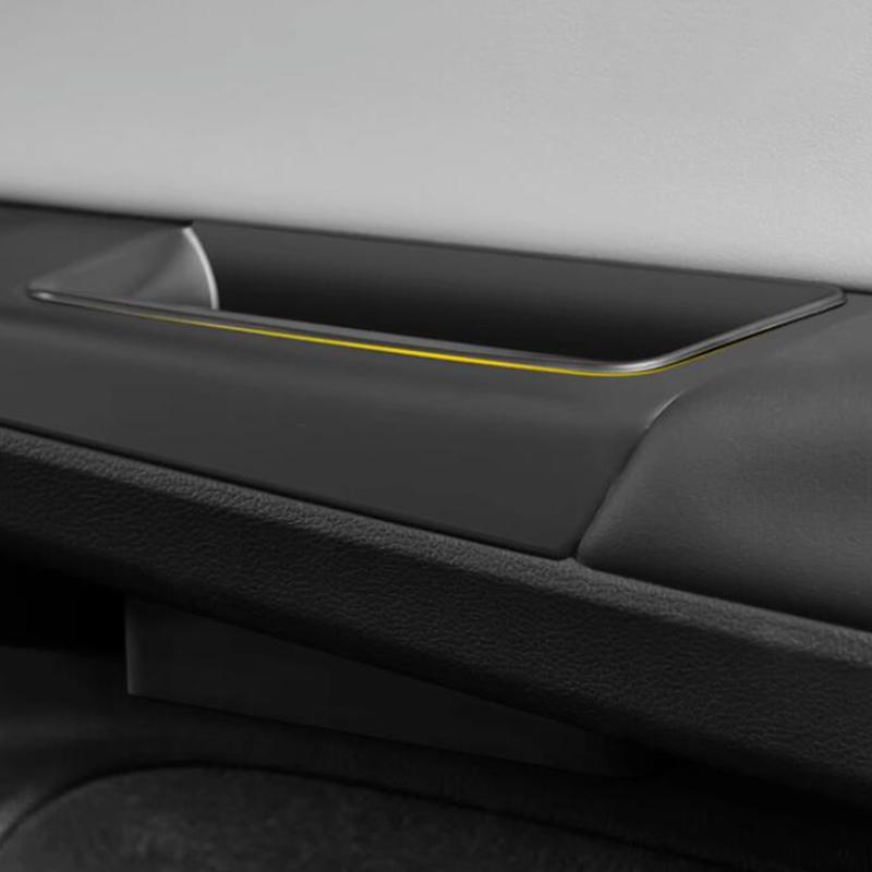 Original Car Door Storage Box For Volkswagen VW Golf 8 MK8   R Gti Gte ABS Plastic Auto Door Handle Organize