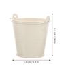 8Pcs Chic Mini Metal Tin Buckets Small Iron Buckets Flower Pot Planters Baskets DIY Wedding Centerpiece Organizer