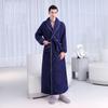 Women's and Men's Extra Long Plush Robe - Thickened Shu Cotton Fleece Bathrobe, Plus Size Homewear for Autumn and Winter