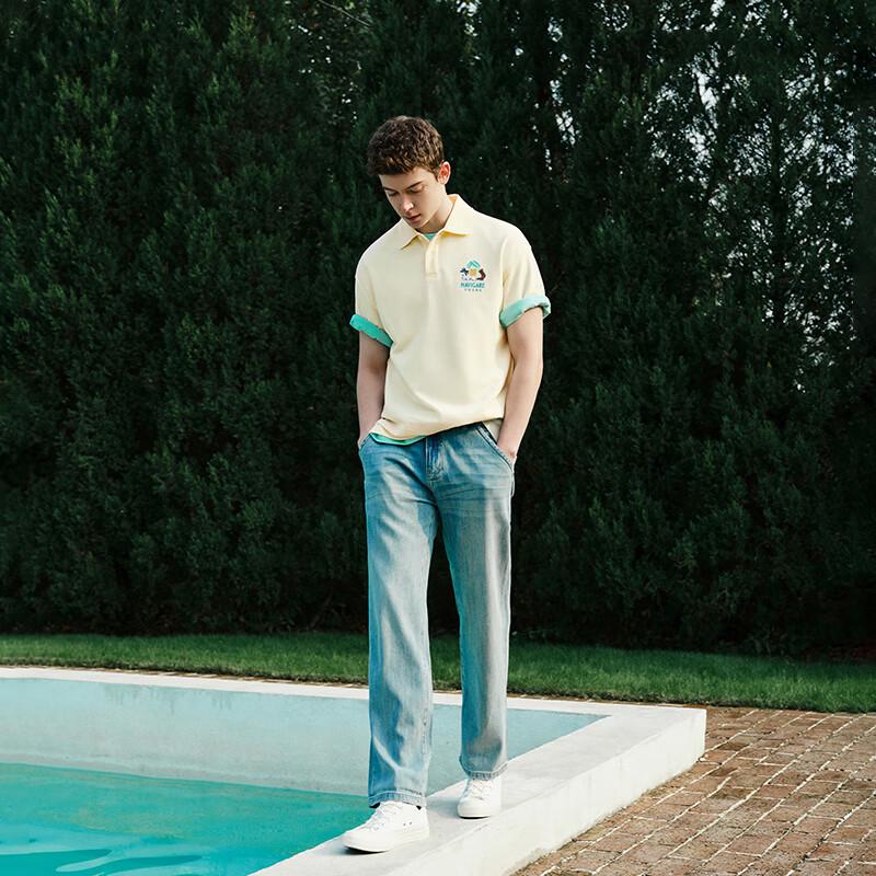 NVG·YOUNG Men's Short Sleeve Polo T-Shirt