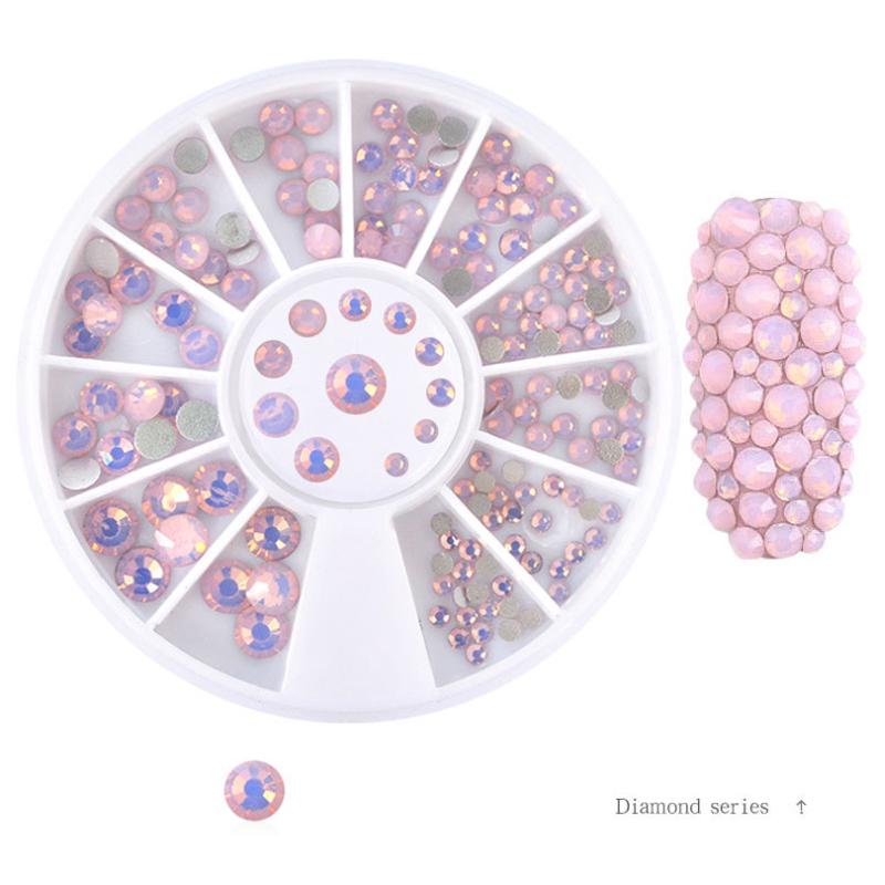 Opal Nail Art Rhinestones Crystal 3D Decoration Gel Polish UV Acrylic Tips Decor