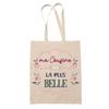 Tote Bag - PLANETEE - Most Beautiful Cousin - Jute - Printed In France - Sturdy Handles