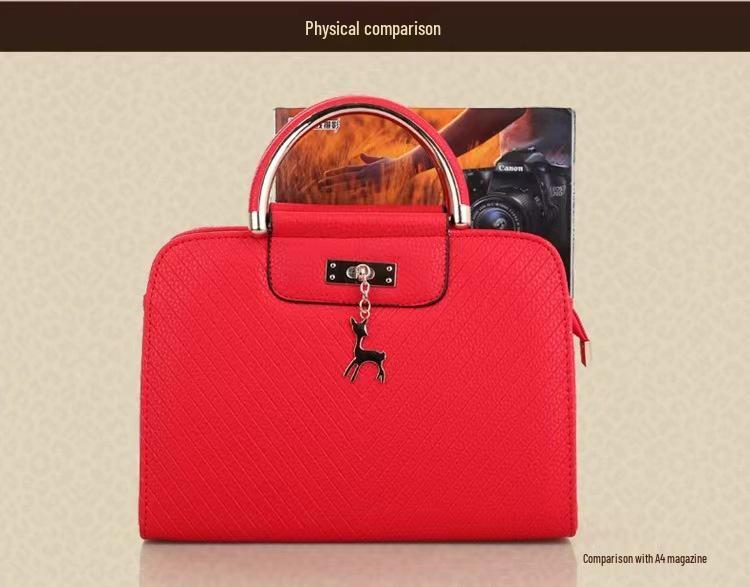 Taizhou Women's PU Small Square Crossbody Handbag - Solid Color Fashion Shoulder Bag