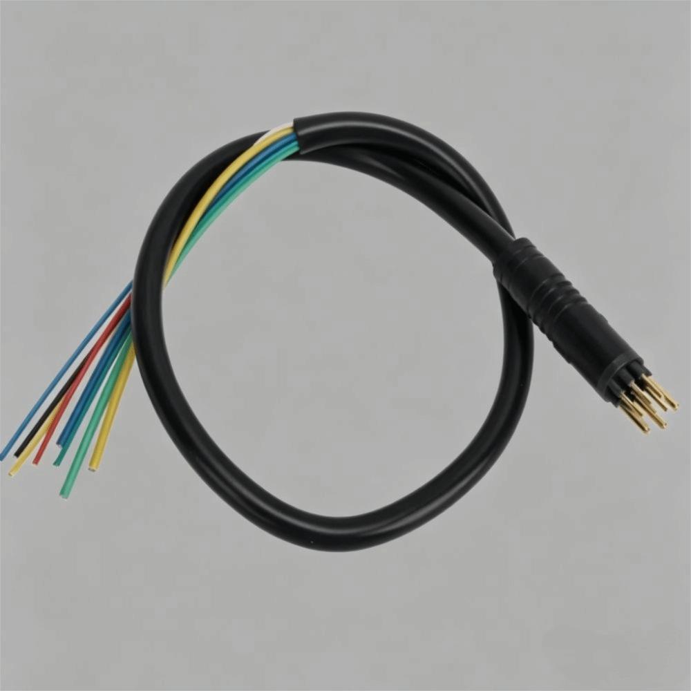 9-pins Elektrische Motor Draad Waterdicht Koperen Elektrische Scooter Draad Zwart Lichtgewicht Scooter Motor Draad Voor Fiets Ombouwen Naar E-bike