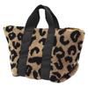 Players Women's Sheepskin Tote, Medium, 91206514, Leopard Print, 91206514B, Dimensions: 25cm W x 28cm H x 22cm D