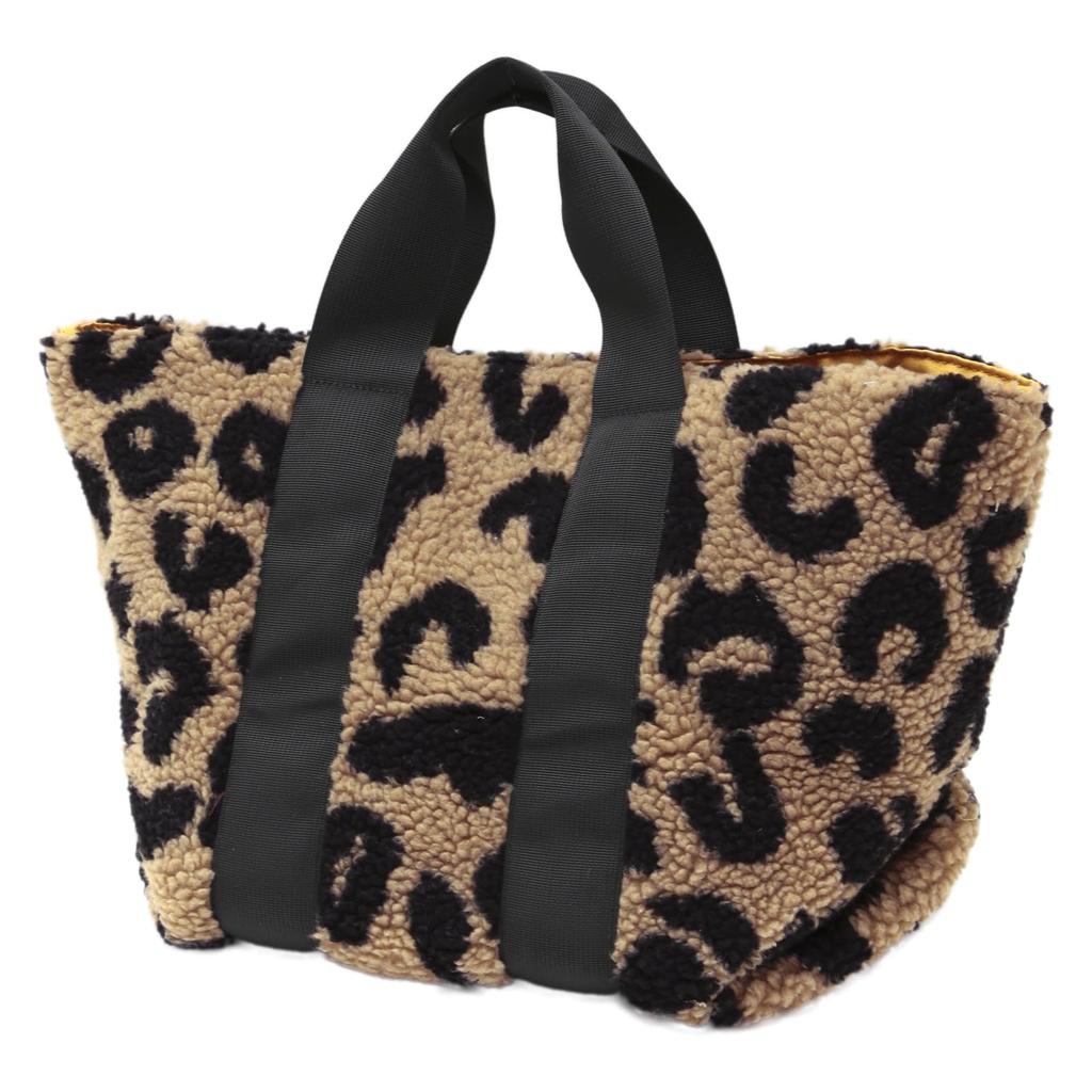 Players Women's Sheepskin Tote, Medium, 91206514, Leopard Print, 91206514B, Dimensions: 25cm W x 28cm H x 22cm D
