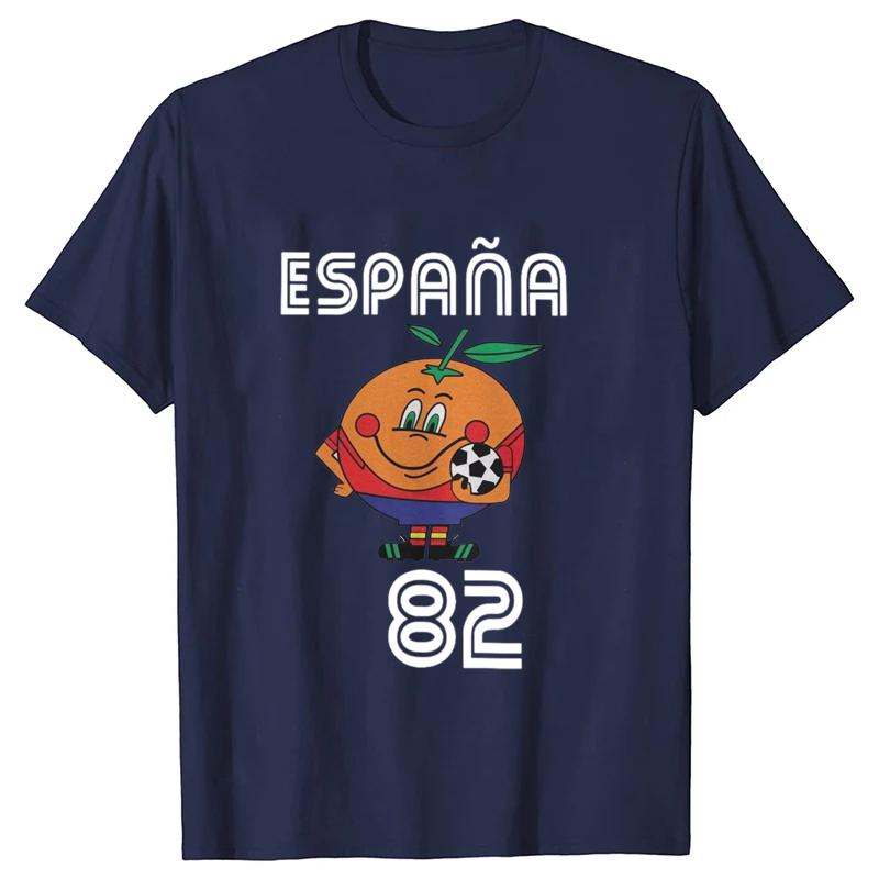 

T Shirt Men Women s T-Shirt Tops Crewneck Espana 82 Spain Mascot 1982 Soccer Football Tee Shirt Clothing Plus Size Short Sleeve S