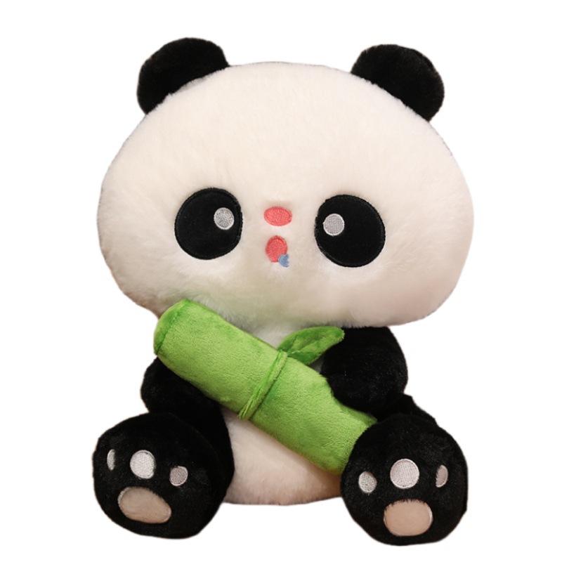 

Panda Toy Plush Bamboo Shoot Flower Dolls Pillow Dragon Boat Festival Gifts Bamboo,24cm/9.45in