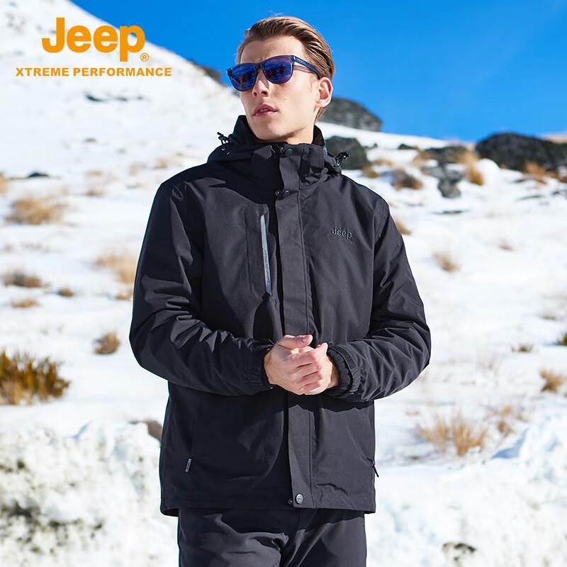 

JEEP Men s Autumn/Winter Windproof Hiking & Skiing Jacket 3XL