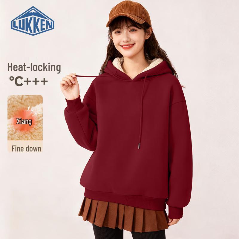 

LUKKEN Women s 2025 Winter Fleece-Lined Hoodie 2XL