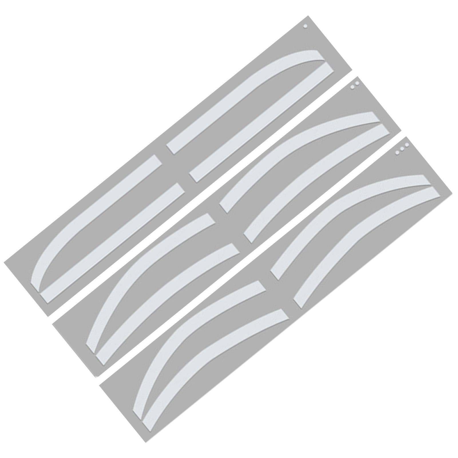 6 Pairs Eyebrow Tattoo Auxiliary Sticker Disposable Adhesive Eyebrow Template Sticker