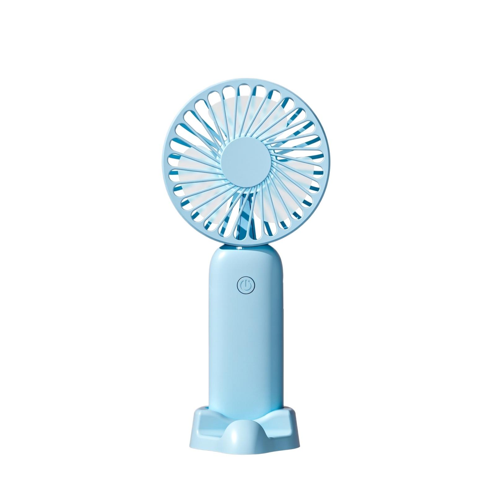 

Portable Handheld Desktop Fan USB Rechargeable Small Fan with Adjustable Angle and Strong Airflow for Indoor Outdoor Use ONE SIZE синий