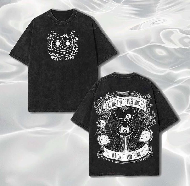 Night in the Woods Washed T-shirt 2026 New Model personality Clothes shirt Year round clothing Retro Fashion Vintage Loose gift high quality