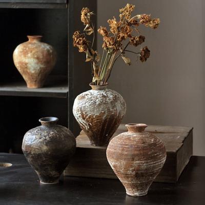 Wazon Ceramiczny Ręcznie Robiony Naczynia z Gliny Przekształcone w Piecu Wazon na Kwiaty Akcesoria do Kompozycji Kwiatowych Rękodzieło Ceramiczne