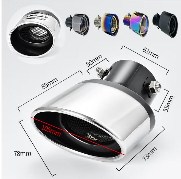 EYQDY Muffler Cutter Downward Suitable for Suzuki Spacia/Spacia Custom/Spacia Gear