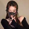 1 Pc Halloween Mask Half-face Mask Cos Dragon God Fierce Tiger Night Fork Tengu Man Wolf Mask Performance Skull Masks