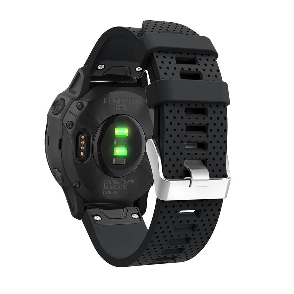 20mm Hurtigfeste Silikonreim For Garmin Fenix 5S 6S 7S Smartklokke Rem for Garmin Instinct 2S