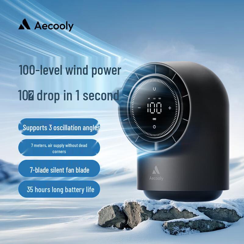 Aecooly Fengbao Silent Desktop Mini Fan with Auto Oscillation
