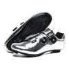 3338 Cycling Shoes Gold Silver Patent Leather Shiny Surface Rotating Button No Lock Mountain Road Men's Women's
