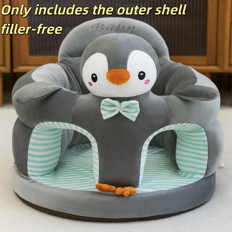 1 Stück Kleinkind-Nest-Puff Waschbar Ohne Füllung Süßes Baby-Sofa Stützsitzbezug Plüschstuhl Sitzlern-Stuhl Fütterungsstuhl