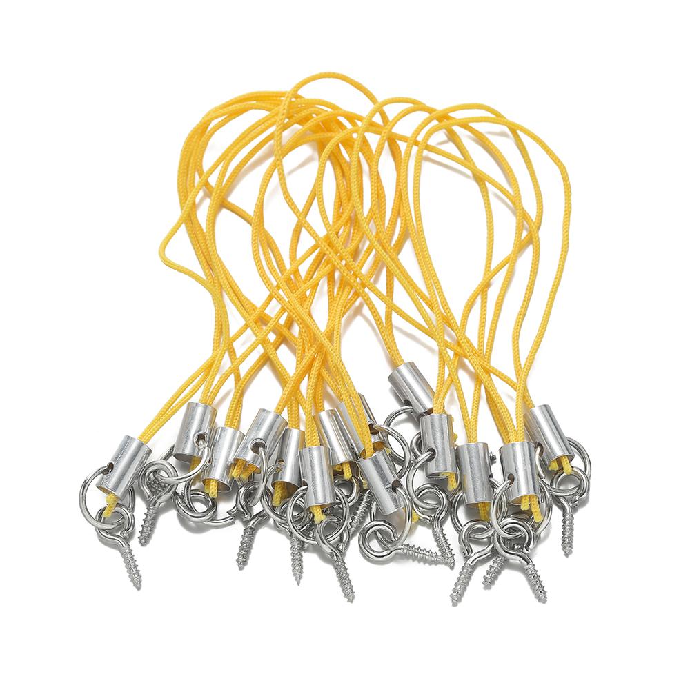 20/50pcs Lanyard Lariat Strap Cord With Eye Pins Screw Colour Strap Charm Cord Rope Keychains Hooks Mobile Phone DIY Accessories