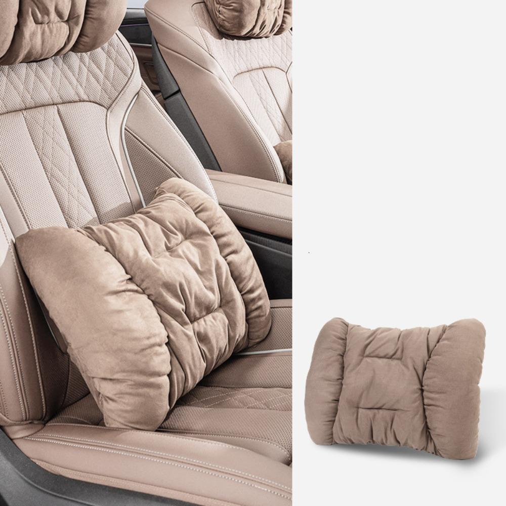 Universal Winter Plush Car Headrest Comfort Lumbar Pillow Support Car Seat Neck Rest Pillow  Rest