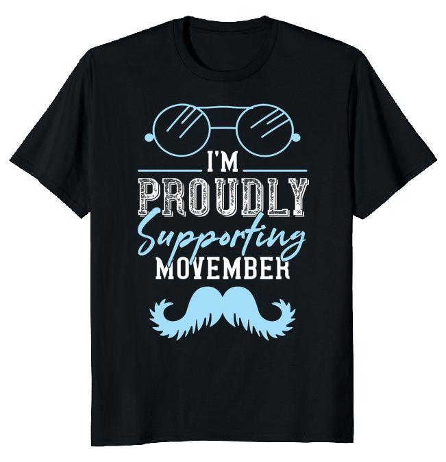 

I Proudly Supporting Movember Unisex T-shirt