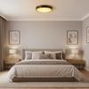 Rund LED-taklampa 40 cm neutralvit 24W modern Rund LED-taklampa svart 40 cm - varmvit