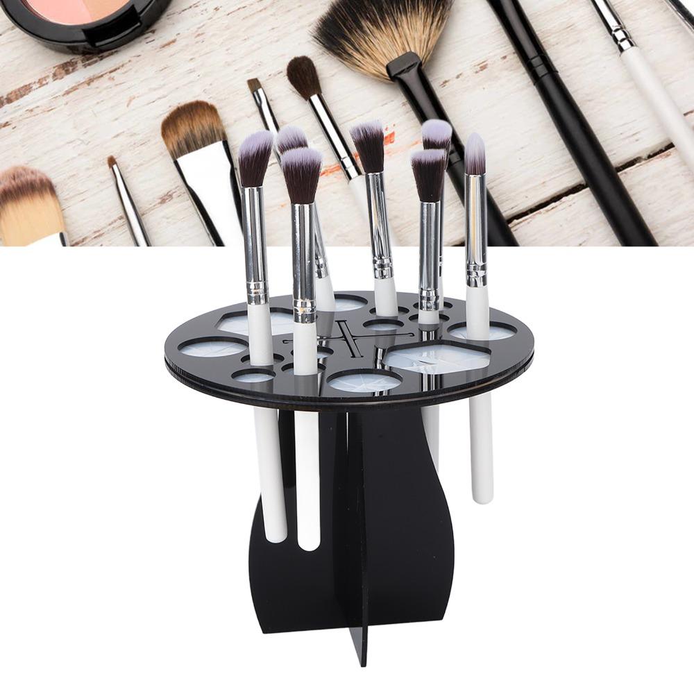 Freestanding Makeup Brush Organizer 14 Hole Cosmetic Brush Storage Rack Makeup Brush Cleaning