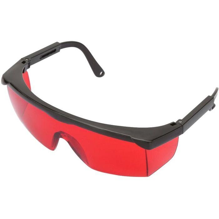 Lunettes d\'Amélioration Laser Rouge - Lunettes de Sécurité pour Niveau Laser, Laser Rotatif et Laser Multiligne Rouge