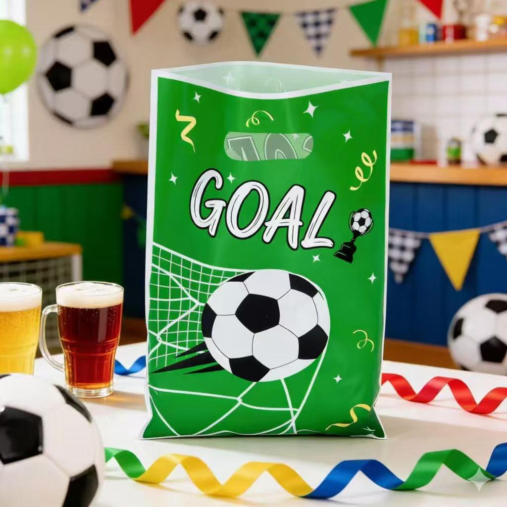 New World Cup Football Themed Gift Bag, Children's Birthday Party Gift Tote Bag, Biscuit Candy Packaging Bag