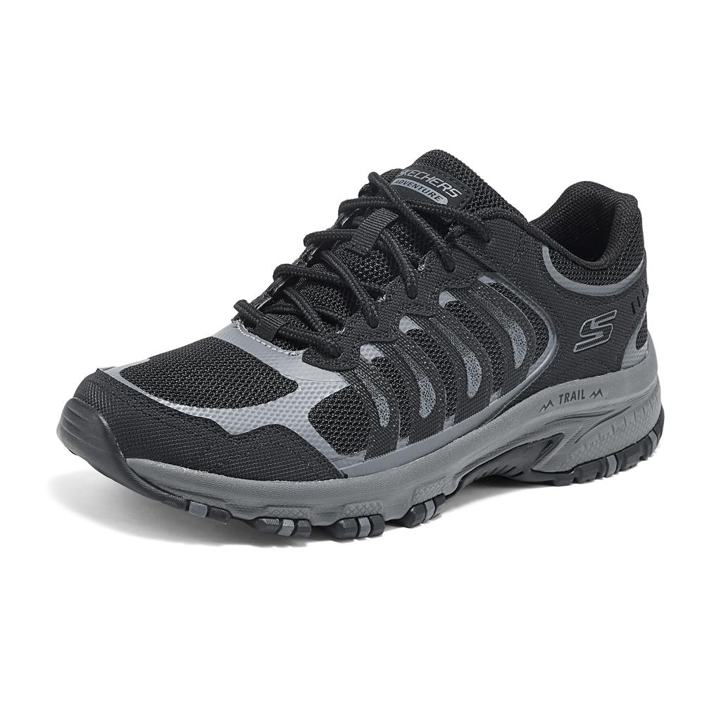 Skechers Adventurer Comfortable Fashion Low-Top Running Shoes Women Sneaker Black Gray 180069-BKCC