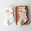 Cotton Newborn Baby Socks Spring Autumn High Quality Infant Toddler Mid-calf Sock Fashion Sweet Bowknot Princess Socks For Girls
