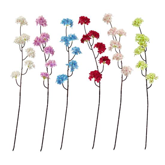 Artificial Pear Blossom Branches Fake Silk Long Stem Plum Peach Plants for Spring Indoor Party Wedding Home Table Decoration